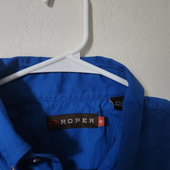 EUC Roper Men's Amarillo Collection Solid Long Sleeve Western Shirt - Picture 3 of 3